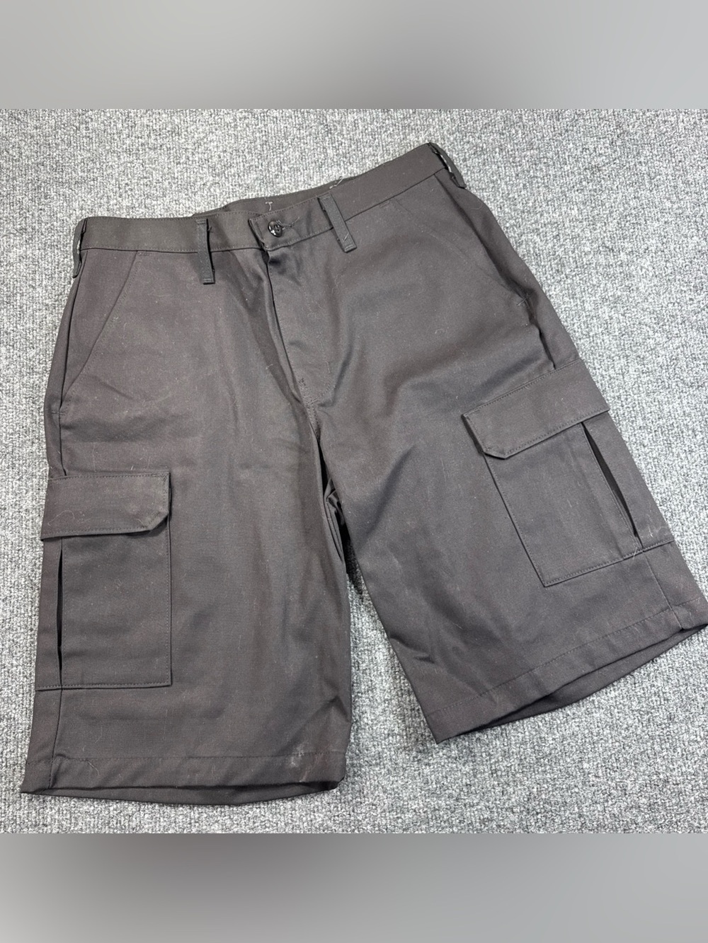 Red Kap Shorts Mens 32 Black Cargo Durable Twill Utility Workwear PT66BK0 NWOT